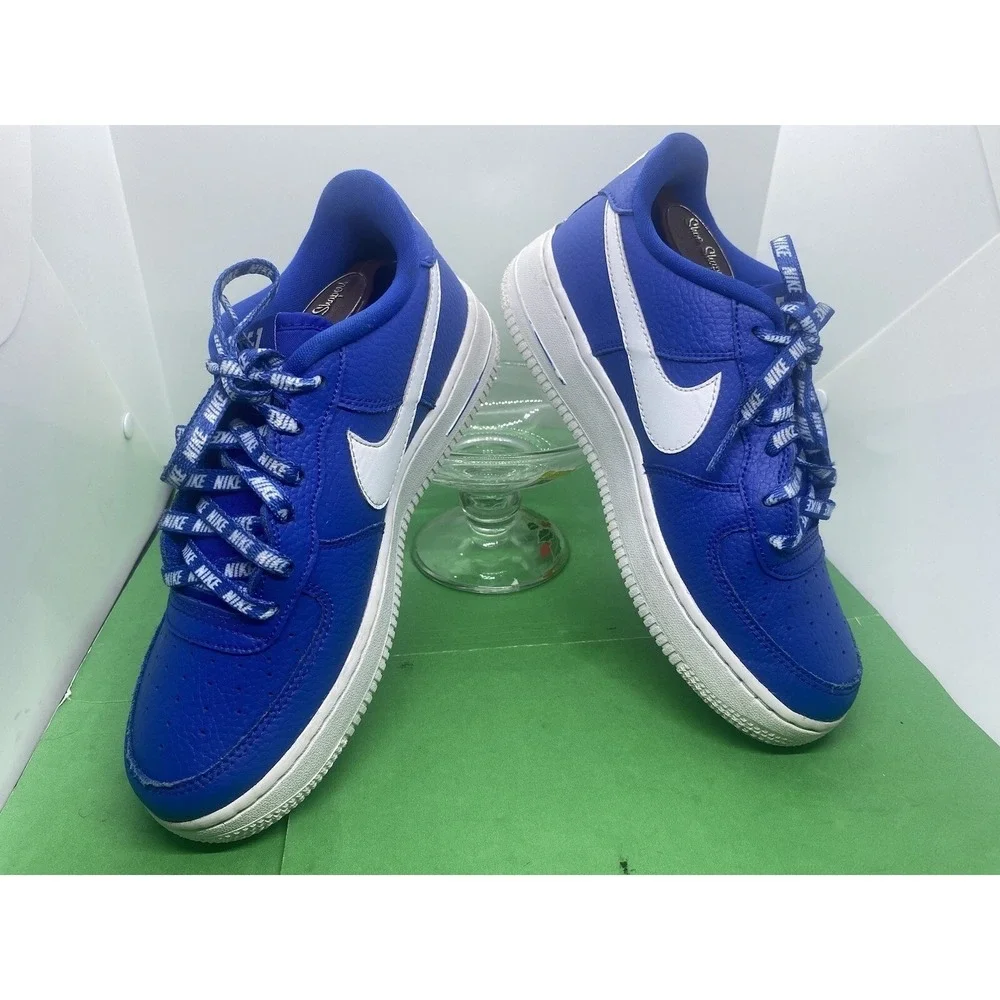 Size 5.5Y Nike Air Force 1 Low LV8 NBA Game Royal 820438-403 University Blue.